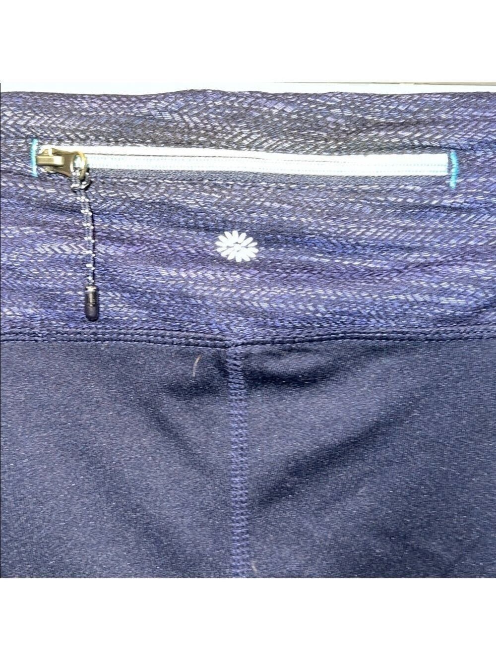 Tangerine Navy Blue Bell Leg Legging, Size Large - Picture 5 of 9
